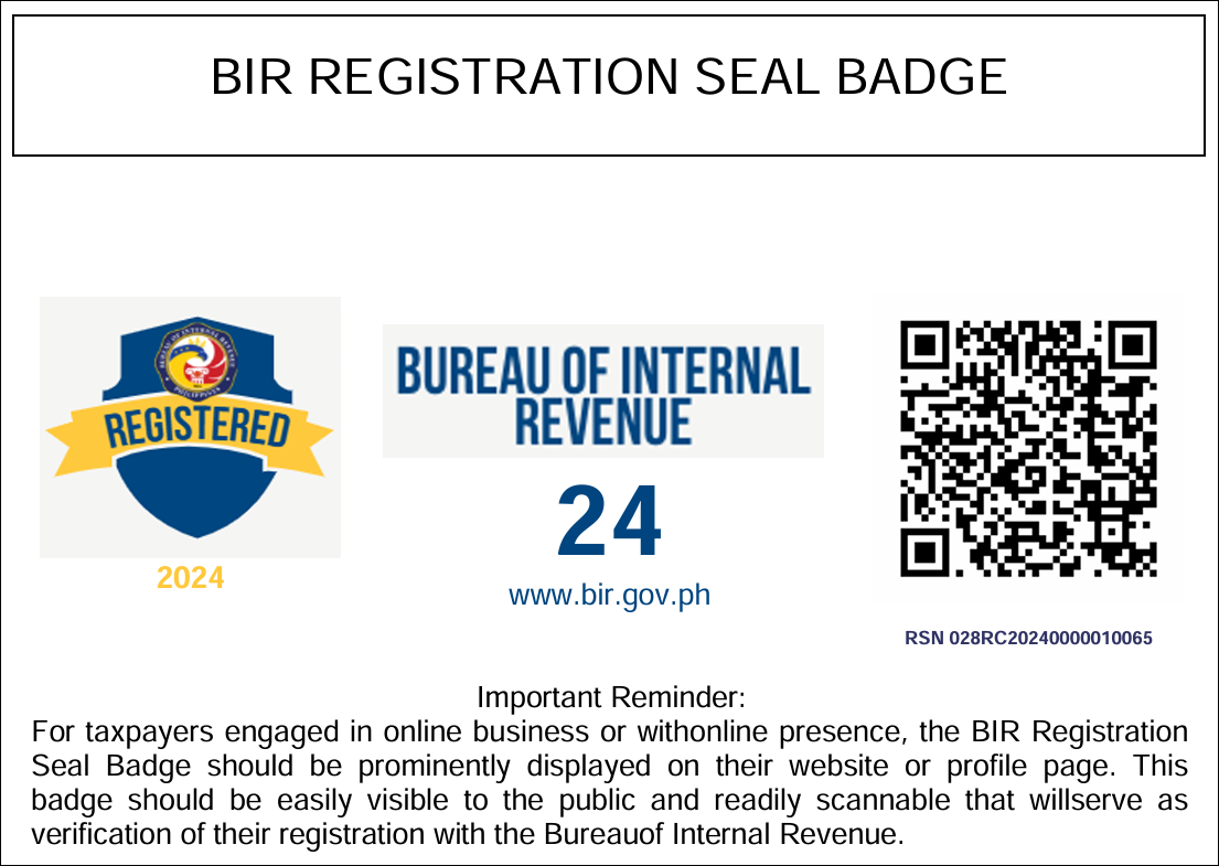 BIR Registration Seal Badge